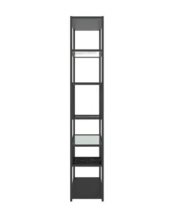 Room & Joy 72" Eos Bookcase Etagere Marble/Glass Black - Room & Joy -Bookshelves Sales Shop unnamed file 5210