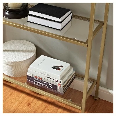 80.5" Aimee Etagere Gold - Crosley 5 80.5" Aimee Etagere Gold - Crosley - Image 3