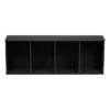 IRIS 4 Tier Tall Freestanding Wood Storage Bookshelf Shelf Shelving Unit, Black -Bookshelves Sales Shop unnamed file 523