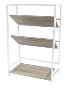 Atlantic Folding 3-Tier Shelf - urb SPACE White