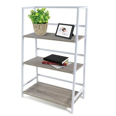 Atlantic Folding 3-Tier Shelf - urb SPACE White 7 Atlantic Folding 3-Tier Shelf - urb SPACE White - Image 5