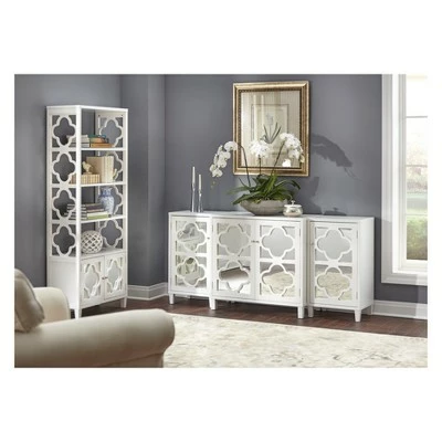 72" Broadway Bookshelf White - Lifestorey 4 72" Broadway Bookshelf White - Lifestorey - Image 2