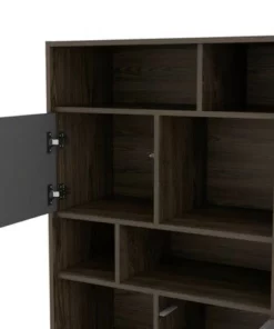 67" Aster 7 Tier Shelf Bookshelf Brown - RST Brands -Bookshelves Sales Shop unnamed file 5257