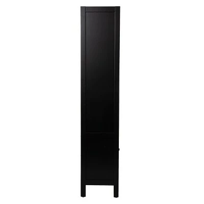 74" Groveholme Bookcase/Storage Shelf Black/Gold - Aiden Lane 7 74" Groveholme Bookcase/Storage Shelf Black/Gold - Aiden Lane - Image 5