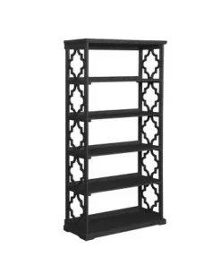 Anthony 72" 5 Shelf Painted Bookcase - Powell Company Black -Bookshelves Sales Shop unnamed file 5286