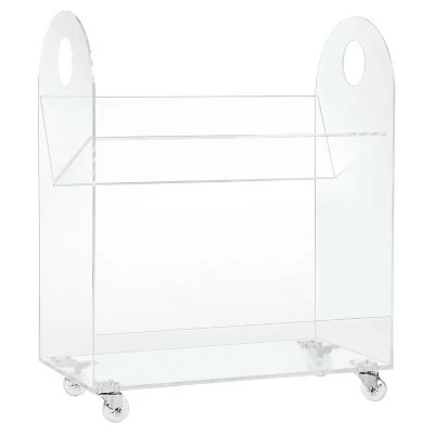 Babyletto Presto Acrylic Bookcase and Cart - Clear 3 Babyletto Presto Acrylic Bookcase and Cart - Clear