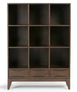 57" Pearson Solid Hardwood Cube Storage with Drawers Walnut Brown - WyndenHall 13 57" Pearson Solid Hardwood Cube Storage with Drawers Walnut Brown - WyndenHall -Bookshelves Sales Shop unnamed file 5303