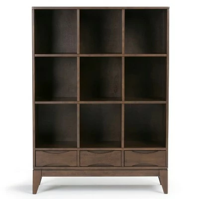 57" Pearson Solid Hardwood Cube Storage with Drawers Walnut Brown - WyndenHall 5 57" Pearson Solid Hardwood Cube Storage with Drawers Walnut Brown - WyndenHall - Image 3