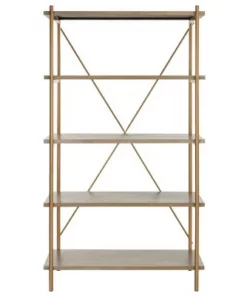 Rigby 5 Tier Etagere - Safavieh Gold Liquid/black -Bookshelves Sales Shop unnamed file 5316