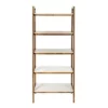 Madison Park 74" Avenu Shelf - Pecan/Off White -Bookshelves Sales Shop unnamed file 5318