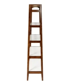 Madison Park 74" Avenu Shelf - Pecan/Off White -Bookshelves Sales Shop unnamed file 5320