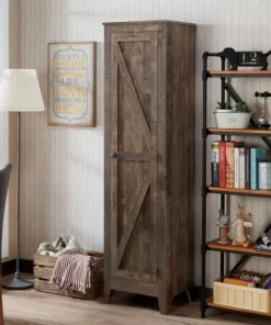 70.86" Doney 4 Shelf Bookcase Oak - miBasics