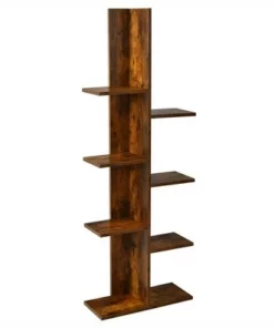 Costway 8-shelf Bookcase Freestanding Tree shelf Display Storage Stand BlackWhite -Bookshelves Sales Shop unnamed file 535