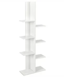 Costway 8-shelf Bookcase Freestanding Tree shelf Display Storage Stand BlackWhite -Bookshelves Sales Shop unnamed file 537