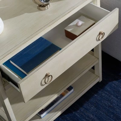 70" Johni 1 Drawer and 5 Shelves Etagere - Safavieh Antique White 4 70" Johni 1 Drawer and 5 Shelves Etagere - Safavieh Antique White - Image 2