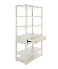 70" Johni 1 Drawer and 5 Shelves Etagere - Safavieh Antique White 17 70" Johni 1 Drawer and 5 Shelves Etagere - Safavieh Antique White -Bookshelves Sales Shop unnamed file 5371