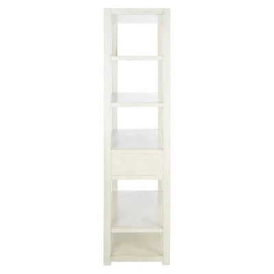 70" Johni 1 Drawer and 5 Shelves Etagere - Safavieh Antique White 6 70" Johni 1 Drawer and 5 Shelves Etagere - Safavieh Antique White - Image 4