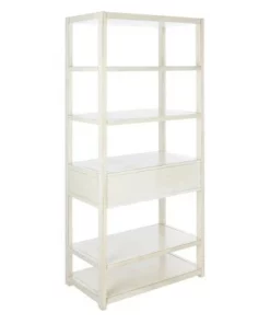 70" Johni 1 Drawer and 5 Shelves Etagere - Safavieh Antique White 20 70" Johni 1 Drawer and 5 Shelves Etagere - Safavieh Antique White -Bookshelves Sales Shop unnamed file 5374