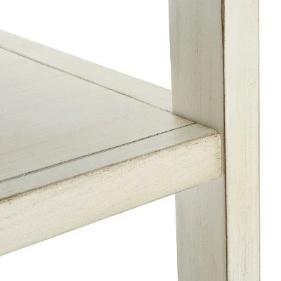 70" Johni 1 Drawer and 5 Shelves Etagere - Safavieh Antique White 10 70" Johni 1 Drawer and 5 Shelves Etagere - Safavieh Antique White - Image 8