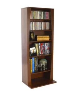 47" Canoe Curved Multimedia Cabinet Chestnut - Atlantic