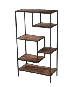 58.75" Thropel Reclaimed Wood Etagere Natural/Gray - Aiden Lane -Bookshelves Sales Shop unnamed file 5388