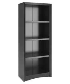 Quadra 59" Tall Bookcase - Finish - Corliving Black -Bookshelves Sales Shop unnamed file 5398