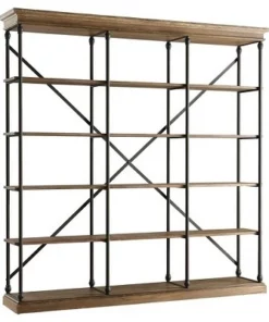 84" Belvidere 5 Shelf Wide Bookshelf - Inspire Q Ivory White -Bookshelves Sales Shop unnamed file 5428