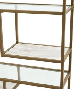 72" EOS Geometric Bookshelf Etagere Brass - Dorel Living 6 72" EOS Geometric Bookshelf Etagere Brass - Dorel Living -Bookshelves Sales Shop unnamed file 5434