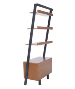 71.96" Vlad 3 Shelves and 1 Door Etagere Natural/Charcoal - Safavieh -Bookshelves Sales Shop unnamed file 5454