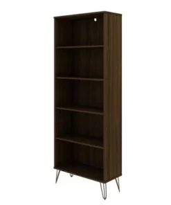 Rockefeller 5 Shelf Bookcase - Manhattan Comfort Tatiana Midnight Blue -Bookshelves Sales Shop unnamed file 5464
