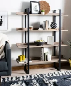 Melissa 4 Tier Etagere Oak - Safavieh
