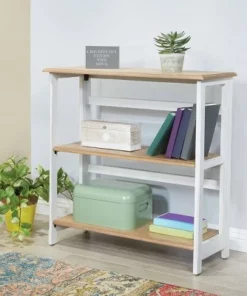 32.25" 3 Medford Shelf Bookshelf Distressed White - OSP Home Furnishings -Bookshelves Sales Shop unnamed file 5513