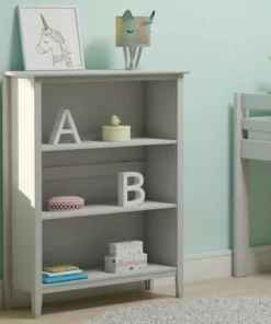 Weston Tall Bookcase - Alaterre Furniture Dove Gray