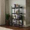 57" Emery 4 Tier Vertical Shelf Bookshelf Black - RST Brands -Bookshelves Sales Shop unnamed file 5522