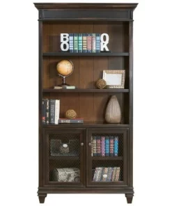 78" Hartford Open Bookcase - Martin Furniture White