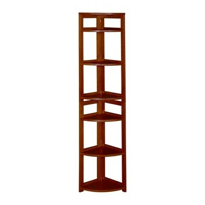 Cakewalk High Corner Folding Bookcase - Regency Cherry -Bookshelves Sales Shop unnamed file 5545