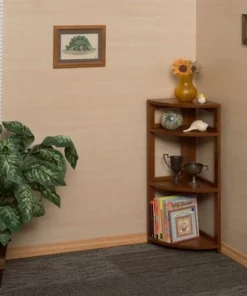 Cakewalk High Corner Folding Bookcase - Regency Cherry 11 Cakewalk High Corner Folding Bookcase - Regency Cherry -Bookshelves Sales Shop unnamed file 5549