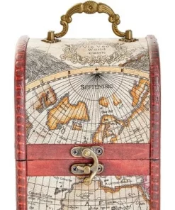 Okuna Outpost Single Wooden Wine Box Bottle Holder World Map Treasure Chest Gift Box Storage Bar Accessory 6 Okuna Outpost Single Wooden Wine Box Bottle Holder World Map Treasure Chest Gift Box Storage Bar Accessory -Bookshelves Sales Shop unnamed file 5572