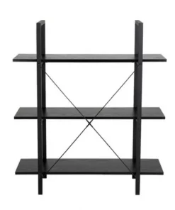 Modern Industry Metal/Wooden 3 Tier Bookcase with Shelves - Glitzhome Walnut -Bookshelves Sales Shop unnamed file 607