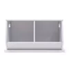 Wood Toy Storage Cubby and Kids' Bookcase White - Humble Crew