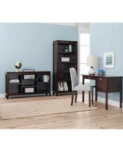 32" Carson Horizontal Bookcase with Adjustable Shelves - Threshold™ Walnut Brown