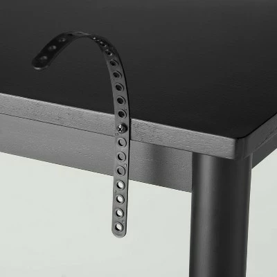 Hearth & Hand W/Magnolia Furniture Wood & Cane 3-Shelf Console Bookcase - Hearth & Hand™ with Magnolia Black 6 Hearth & Hand W/Magnolia Furniture Wood & Cane 3-Shelf Console Bookcase - Hearth & Hand™ with Magnolia Black - Image 4