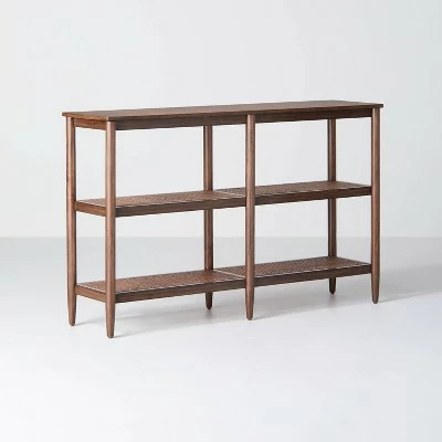 Hearth & Hand W/Magnolia Furniture Wood & Cane 3-Shelf Console Bookcase - Hearth & Hand™ with Magnolia Black 12 Hearth & Hand W/Magnolia Furniture Wood & Cane 3-Shelf Console Bookcase - Hearth & Hand™ with Magnolia Black - Image 10