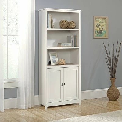 71" Cottage Road Library with Doors Soft White - Sauder 6 71" Cottage Road Library with Doors Soft White - Sauder - Image 4