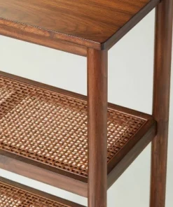 Hearth & Hand W/Magnolia Furniture Wood & Cane Tall 4-Shelf Bookcase - Hearth & Hand™ with Magnolia Black -Bookshelves Sales Shop unnamed file 686