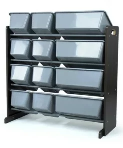 Sumatra Toy Storage Organizer with Storage Bins Espresso/Gray - Humble Crew -Bookshelves Sales Shop unnamed file 74