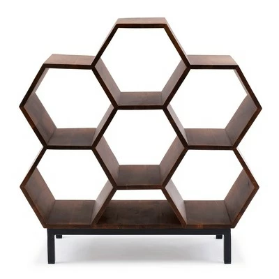 34" Miora Bookshelf Brown - Powell Company 5 34" Miora Bookshelf Brown - Powell Company - Image 3