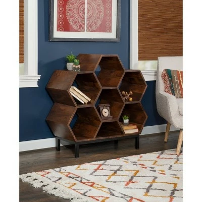 34" Miora Bookshelf Brown - Powell Company 7 34" Miora Bookshelf Brown - Powell Company - Image 5