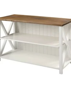 Solid Wood Farmhouse Storage Console - Saracina Home Rustic Oak/black -Bookshelves Sales Shop unnamed file 761