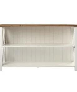 Solid Wood Farmhouse Storage Console - Saracina Home Rustic Oak/black -Bookshelves Sales Shop unnamed file 764